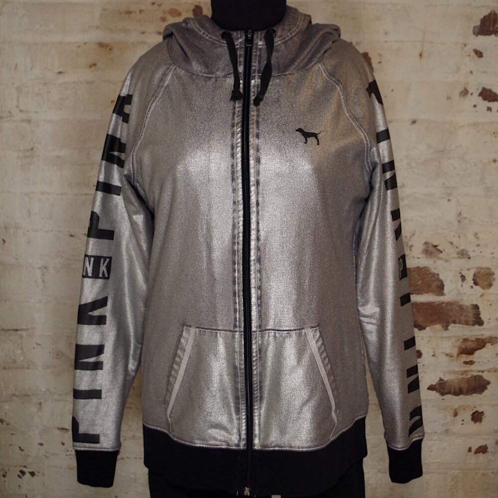 PINK VSFS 2014 Silver Hooded Jacket